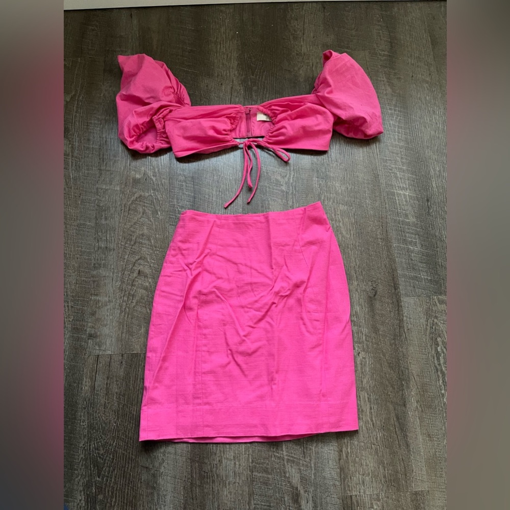 Barbie Pink - House of CB - Two Piece Skirt Set